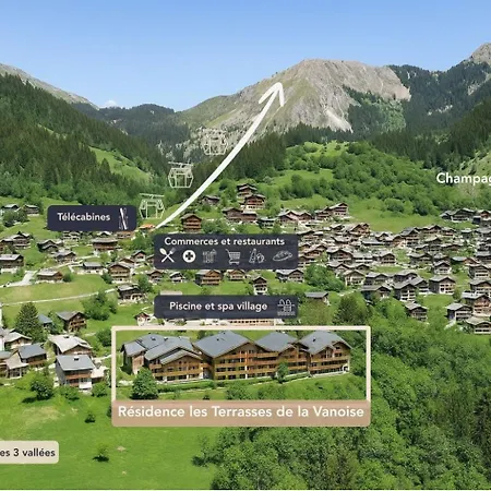 Montchavin - 6 Pers, Terrasse & Vue Montagne La Plagne
